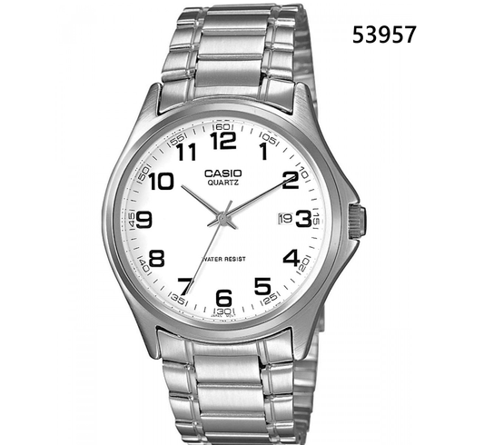 RELOJ CASIO METAL HOMBRE PLATEADO