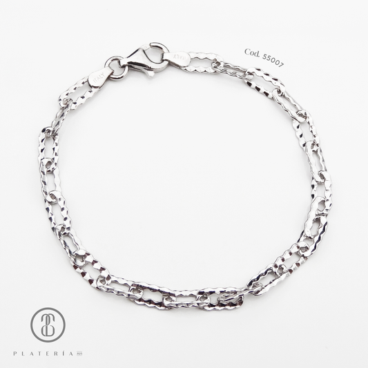 PULSERA RODINADA PLATA.925