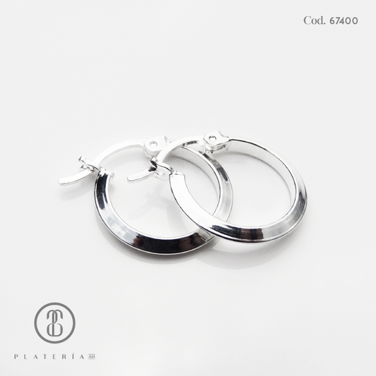 ARGOLLA LISA 14MM PLATA.925