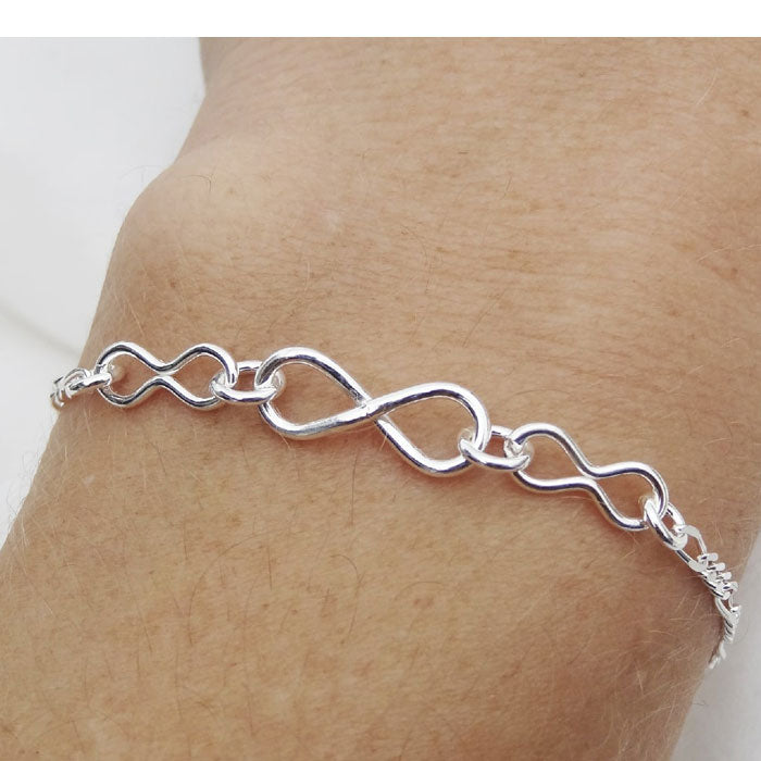 PULSERA INFINITO PLATA.925