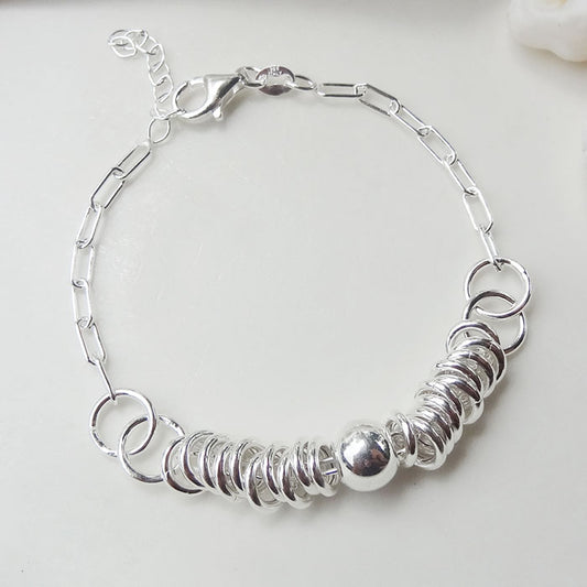 PULSERA ARGOLLITAS PLATA.925